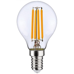 LED Filament Lyskilde dr�beformet P45, E14, 4,5W, 2700K, 470lm
