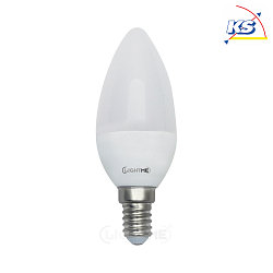 LED Varilux 3-Step Dim. candle shape lamp C37, E14, 5W 2700K 470lm, dimmable, opal