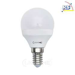 LED Varilux 3-Step Dim. drop shape lamp P45, E14, 5W 2700K 470lm, dimmable, opal