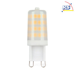 LED plug-in socket lamp, 230V AC, G9, 3.5W 3000K 350lm, frosted