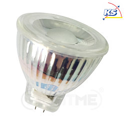 LED MR11 pin socket reflector lamp, 12V AC/DC, GU4, 3W 3000K 180lm 38