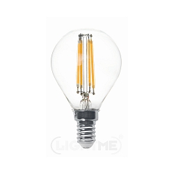 Gl�dep�re dr�beformet P45 d�mpbar E14 4,5W 470lm 2700K CRI 80 d�mpbar