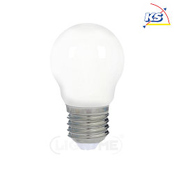 LED drop shape filament lamp P45, E27, 2.5W 2700K 250lm