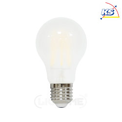 LED pear shape filament lamp A60, E27, 8.5W 2700K 1055lm, dimmable, frosted