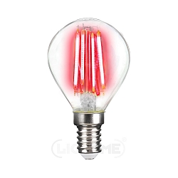 Dekorativ gl�delampe P45 E14 4W 
