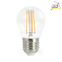 LED drop shape filament lamp P45, E27, 4.5W 4000K 470lm