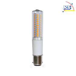 LED T18 rod lamp, lenght 10cm, B15d, 8W 3000K 810lm 320, dimmable