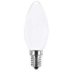 Gl�dep�re kerteformet WHITE C35 E14 6,5W 810lm 4000K 320� CRI 80-89 