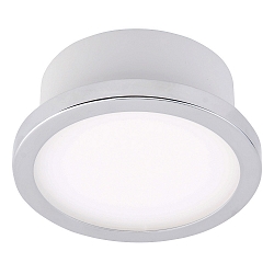 Loftlampe AQUA UNO rund, CCT Switch, omskiftelig GX53 IP44, chrom, blank 