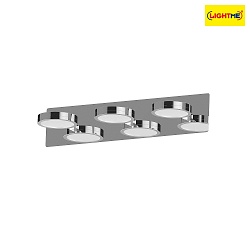 Mirror luminaire for walls ONNA LED, 3-flame, IP44, CCT, incl. 3x GX53,  6W 2700K/4000K 400lm, chrome