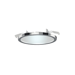 Indbygnings loftlampe AQUA PLANO � 14.7CM stiv, CCT Switch, omskiftelig GX53 IP44, chrom 