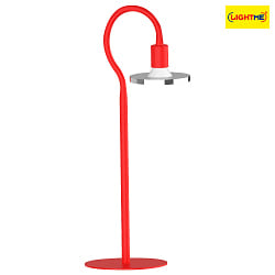 LED Table lamp SIMPLESSA, 5W, GU10, 2700K, 350lm, chrome/red