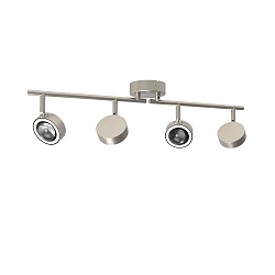 Loftlampe POWERLENS SPOT 4-flammer, direkte GX53 IP20, mat, satin, titan