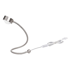 Bordlampe POWERLENS SNAKE b�jelig GX53 IP20, mat, satin, titan