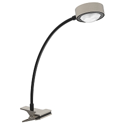 Klemmelampe POWERLENS FLEX b�jelig GX53 IP20, mat, satin, titan
