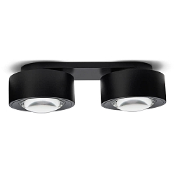 Spot EASY LENS DOUBLE LED Dim-To-Warm IP20, sort d�mpbar
