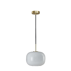 pendant luminaire CUSCINO MEDIUM E27 IP20, brass, black