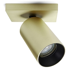 Spot SPOTON 1 svingbar, drejelig GU10 IP20, messing