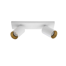 Loftlampe SPOTON 2 2-flammer GU10 IP20, hvid