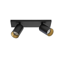 Loftlampe SPOTON 2 2-flammer GU10 IP20, sort