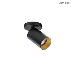 Loftlampe SPOTON CIRCLE 1 1-flamme GU10 IP20, guld, sort