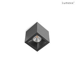 ceiling luminaire SQUARE CEILING LED IP20, black dimmable