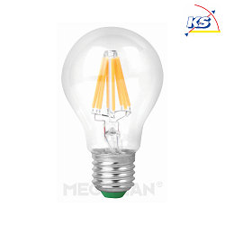 LED filament, dimmable, Classic A60, E27, 8.4W 2700K 810lm, CRi >90, dimmable