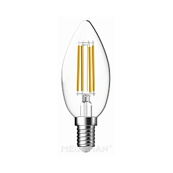 Gl�dep�re kerteformet C35 d�mpbar E14 3W 470lm 2700K 360� CRI 90 d�mpbar
