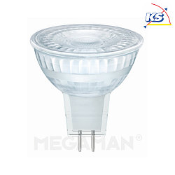LED MR16 glass reflector lamp, 12V AC, GU5.3, 3.7W 2800K 270lm 36