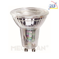 LED glass reflector lamp PAR16, GU10, 3.3W 2800K 280lm 35