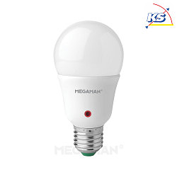 LED pear shape lamp sensor Classic, with integrated IR brightness sensor, E27, 8W 2800K 810lm, opal