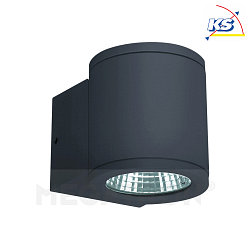 Outdoor LED wall spot CANGO, IP54, 6W 3000K 350lm 60, anthracite