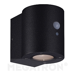 Solar v�glampe LOKY rund, med sensor IP54, antracit 