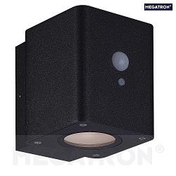 solar wall luminaire MEGATRON PRO LOKY square IP54, anthracite, opal, powder coated dimmable
