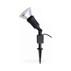 Spytlampe CAPPI 1-flamme E27 IP65, sort d�mpbar