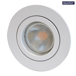 ceiling recessed luminaire round, rigid GU10 IP20, white dimmable