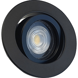 recessed luminaire DECOCLIC KOIN DTW round, swivelling, Dim-To-Warm, set of 1 IP20, black dimmable 7