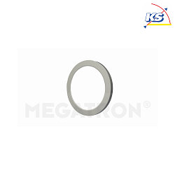 Magnetic decoring COVER UP for LED ceiling luminaire PANO DIM CCT ROUND, brushed steel, for  14cm (MT76110)