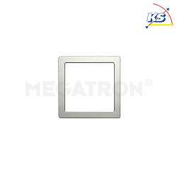 Decorative cover for PANO DIM CCT SQUARE, brushed steel, for 29 x 29cm (MT76117)