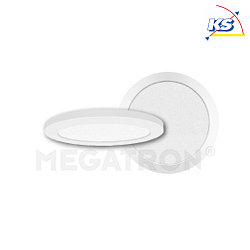 LED ceiling luminaire PANO CCT DIM ROUND, IP20, dimmable, white,  14cm, 6W 3000-6500K 500lm 110