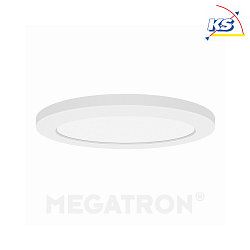 LED ceiling luminaire PANO CCT DIM ROUND, IP20, dimmable, white,  29cm, 24W 3000-6500K 2100lm 110