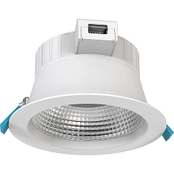 recessed luminaire FILA FR � 19CM CCT Switch, switchable, multipower, with reflector IP54, white  13,5 / 18
