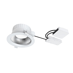 Indbygnings loftlampe FILA DALI FR 90° Ø 172MM rund, stiv, DALI styrbar, omskiftelig IP54, hvid mat