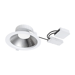 Indbygnings loftlampe FILA DALI FR 90° Ø 225MM rund, stiv, DALI styrbar, omskiftelig IP54, hvid mat