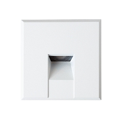 V�gindbygningslampe STAIR 68 SCCT firkantet IP40, hvid mat d�mpbar