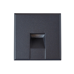 V�gindbygningslampe STAIR 68 SCCT firkantet IP40, sort mat d�mpbar