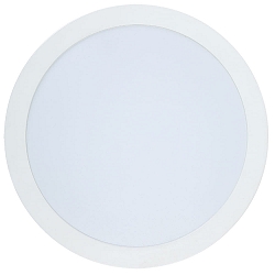 Indbygget downlight LED PANEL FLAT 175 R 350MA IP44 rund, ekskl. str�mforsyning IP44, hvid d�mpbar