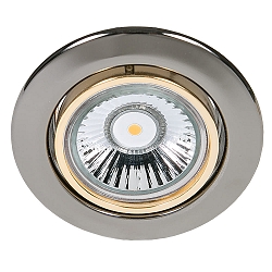 Indbygningsspot DOWNLIGHT C 3830, � 8.8cm, drejelig, sort chrom / IR guld