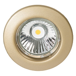 Indbygningsspot DOWNLIGHT C 1830, � 8cm, fastsaettes, guld mat