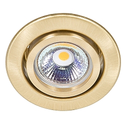 Indbygningsspot DOWNLIGHT C 3840, � 7cm, drejelig, messing b�rstet